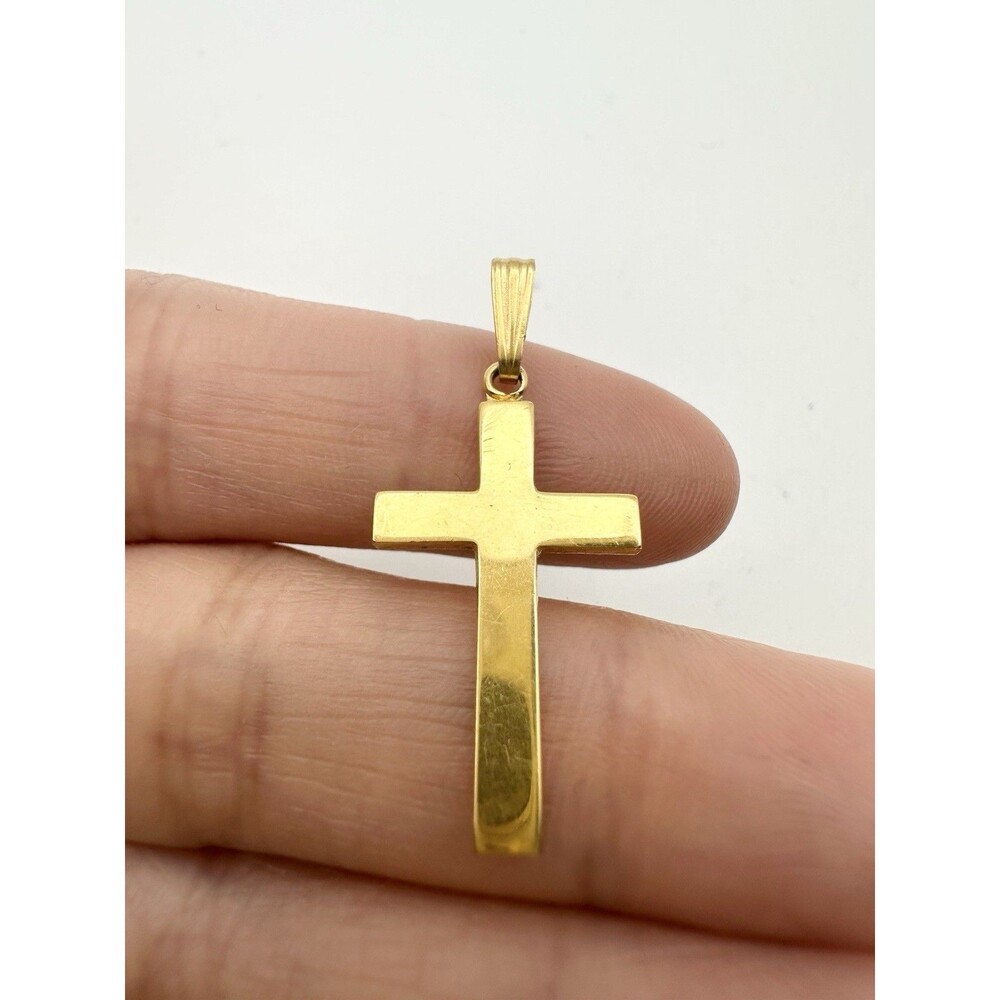 Vintage Theda 12K Gold Filled Cross Pendant